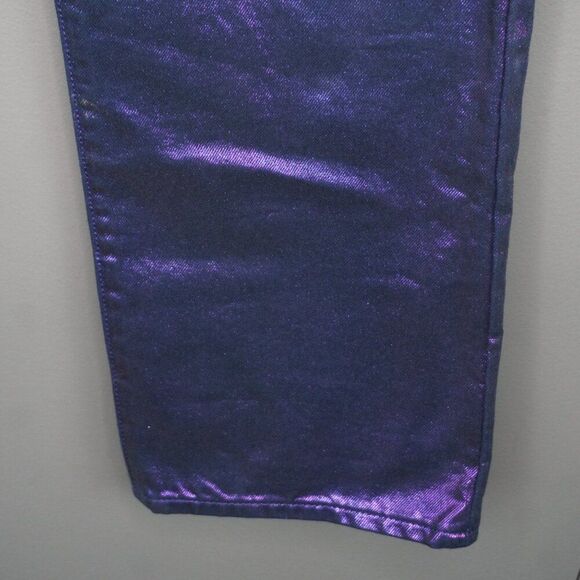 Levi's Premium Candy Coated Ribcage Straight Ankle Jeans in Purple size 28 - Picture 6 of 16